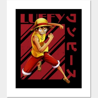 monkey d luffy Posters and Art